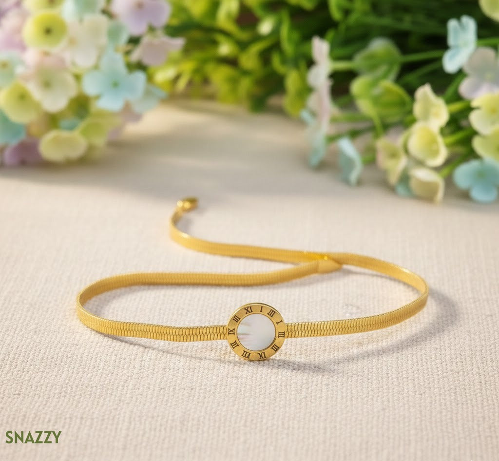 Snazzy White Roman Radiance Bracelet BL5