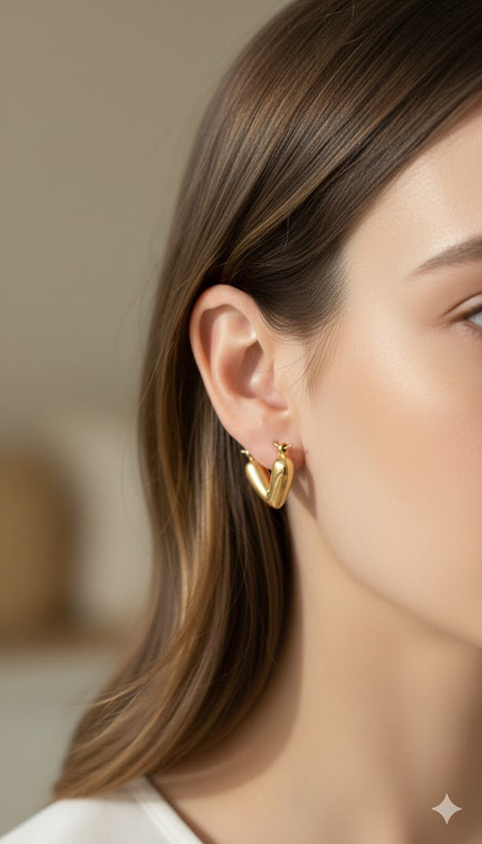 Snazzy Chunky V-Drop Earrings E1