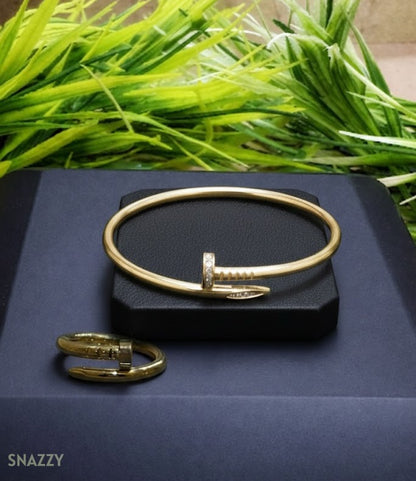 Snazzy Signature Nail Duo Ring+Bangle S5