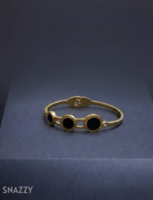 Snazzy Triple Noir Bangle BG2