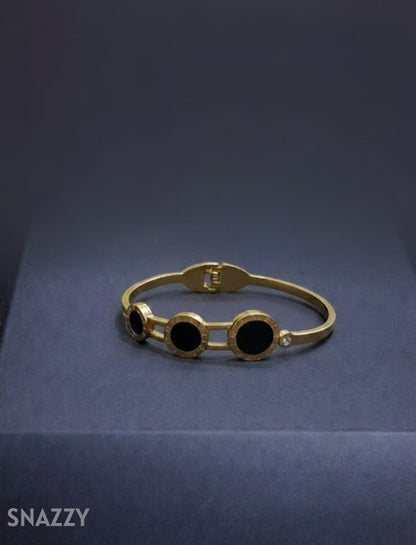 Snazzy Triple Noir Bangle BG2