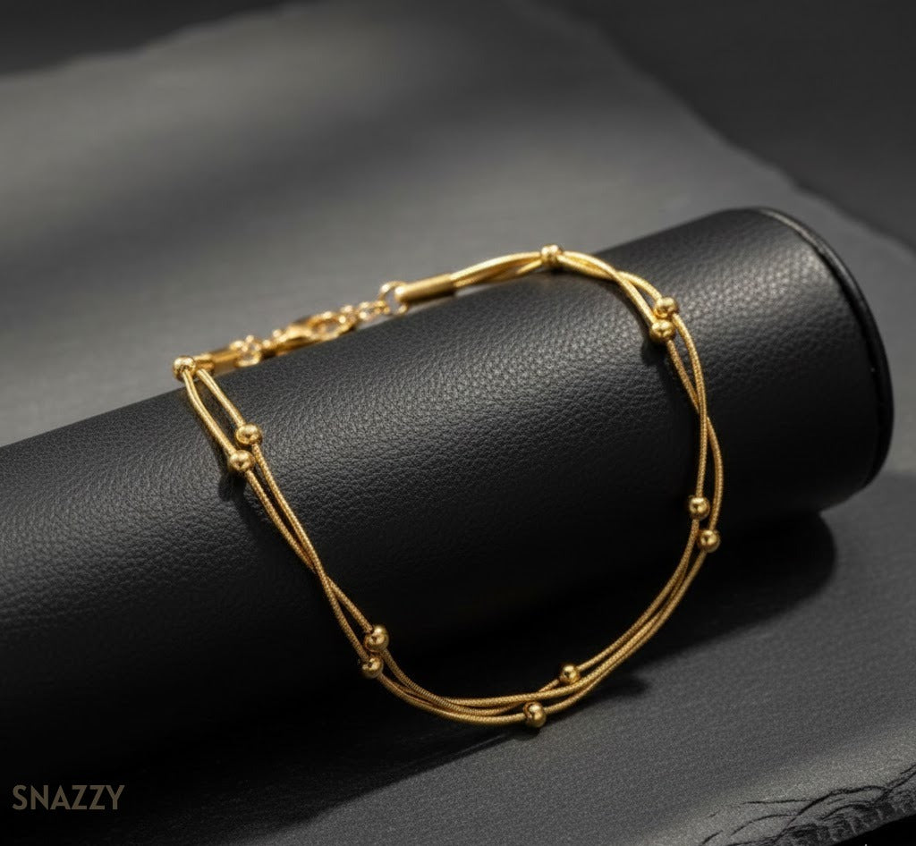 Snazzy Golden Whisper Bracelet BL1