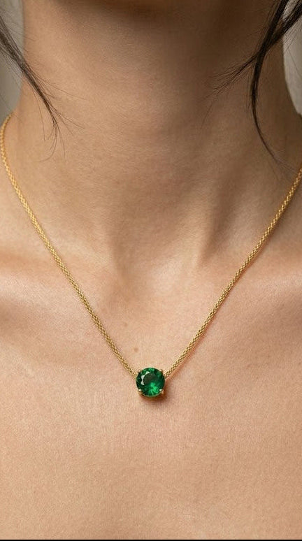 Snazzy Lush Green Luxe Necklace N7