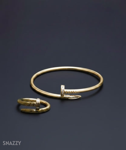 Snazzy Signature Nail Duo Ring+Bangle S5