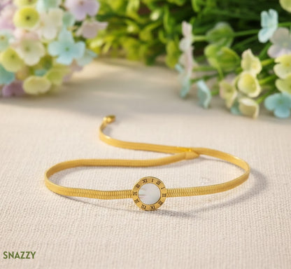 Snazzy White Roman Radiance Bracelet BL5