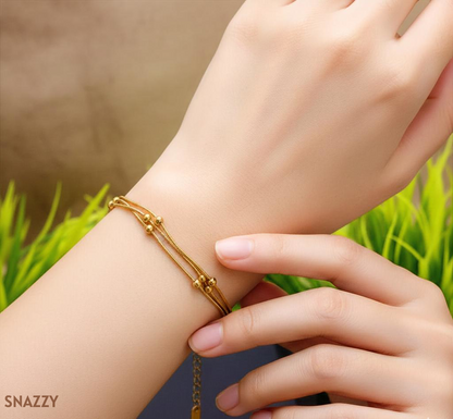 Snazzy Golden Whisper Bracelet BL1