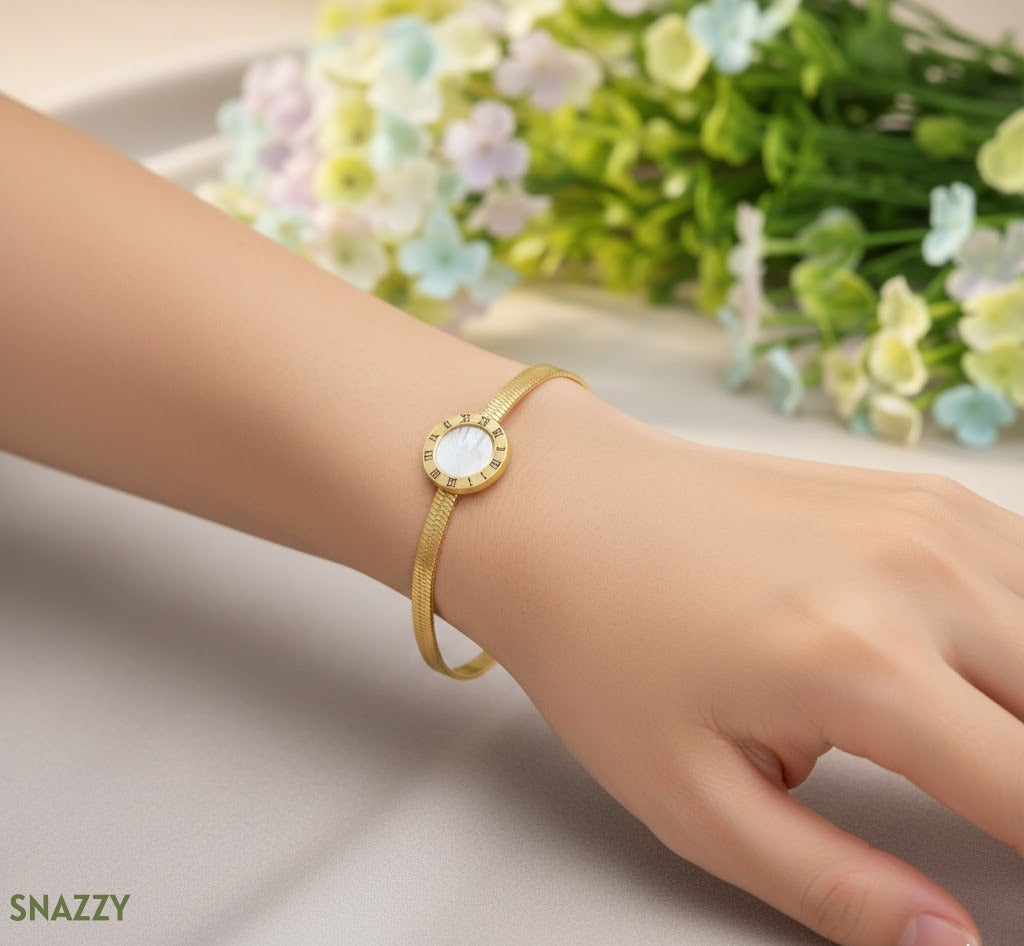 Snazzy White Roman Radiance Bracelet BL5